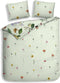 Heckettlane Dekbedovertrek Asa - Bedlinnen met Bloemen print - 240x220 - Multi - Dekbedhoes van 100% Katoen-Dobby