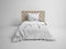 Heckettlane Dekbedovertrek Attis - Bedlinnen met Zee print - 140x220 - Natural - Dekbedhoes van 100% Katoen-Satijn