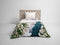 Heckettlane Dekbedovertrek Attis - Bedlinnen met Zee print - 140x220 - Natural - Dekbedhoes van 100% Katoen-Satijn