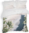 Heckettlane Dekbedovertrek Attis - Bedlinnen met Zee print - 200x220 - Natural - Dekbedhoes van 100% Katoen-Satijn