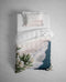 Heckettlane Dekbedovertrek Attis - Bedlinnen met Zee print - 200x220 - Natural - Dekbedhoes van 100% Katoen-Satijn