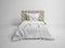 Heckettlane Dekbedovertrek Attis - Bedlinnen met Zee print - 200x220 - Natural - Dekbedhoes van 100% Katoen-Satijn