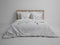 Heckettlane Dekbedovertrek Attis - Bedlinnen met Zee print - 240x220 - Natural - Dekbedhoes van 100% Katoen-Satijn