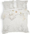Heckettlane Dekbedovertrek Axelia - Bedlinnen met Zee print - 240x220 - Natural - Dekbedhoes van 100% Katoen-Satijn