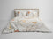 Heckettlane Dekbedovertrek Axelia - Bedlinnen met Zee print - 240x220 - Natural - Dekbedhoes van 100% Katoen-Satijn