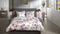Heckettlane Dekbedovertrek Bamhi - Bedlinnen met Bloemen print - 260x220 - Wit - Dekbedhoes van Bamboe & Satijn