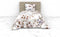 Heckettlane Dekbedovertrek Bamhi - Bedlinnen met Bloemen print - 240x220 - Wit - Dekbedhoes van Bamboe & Satijn