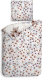 Heckettlane Dekbedovertrek Bamhi - Bedlinnen met Bloemen print - 240x220 - Wit - Dekbedhoes van Bamboe & Satijn