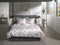 Heckettlane Dekbedovertrek Bamhi - Bedlinnen met Bloemen print - 260x220 - Wit - Dekbedhoes van Bamboe & Satijn