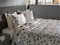 Heckettlane Dekbedovertrek Bamhi - Bedlinnen met Bloemen print - 240x220 - Wit - Dekbedhoes van Bamboe & Satijn