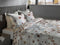 Heckettlane Dekbedovertrek Bamhi - Bedlinnen met Bloemen print - 240x220 - Wit - Dekbedhoes van Bamboe & Satijn