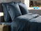 Heckettlane Dekbedovertrek Banda - Bedlinnen met Strepen - 140x220 - Blauw - Dekbedhoes van 100% Katoen-Satijn