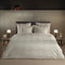Heckettlane Dekbedovertrek Banda - Bedlinnen met Strepen - 200x220 - Off-White - Dekbedhoes van 100% Katoen-Satijn