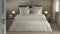 Heckettlane Dekbedovertrek Banda - Bedlinnen met Strepen - 260x220 - Off-White - Dekbedhoes van 100% Katoen-Satijn