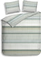 Heckettlane Dekbedovertrek Berger - Bedlinnen met Strepen print - 260x220 - Multi - Dekbedhoes van 100% Katoen-Flanel