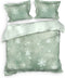 Heckettlane Dekbedovertrek Beyla - Bedlinnen met Natuur print - 200x220 - Groen - Dekbedhoes van 100% Katoen-Twill