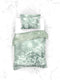 Heckettlane Dekbedovertrek Beyla - Bedlinnen met Natuur print - 200x220 - Groen - Dekbedhoes van 100% Katoen-Twill