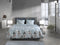 Heckettlane Dekbedovertrek Blog - Bedlinnen met Natuur print - 240x220 - Blauw - Dekbedhoes van 100% Katoen-Flanel