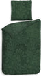 Heckettlane Dekbedovertrek Boas - Bedlinnen met Takken print - 140x220 - Groen - Dekbedhoes van 100% Katoen-Flanel