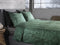 Heckettlane Dekbedovertrek Boas - Bedlinnen met Takken print - 140x220 - Groen - Dekbedhoes van 100% Katoen-Flanel