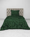 Heckettlane Dekbedovertrek Boas - Bedlinnen met Takken print - 140x220 - Groen - Dekbedhoes van 100% Katoen-Flanel