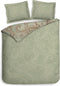 Heckettlane Dekbedovertrek Camille - Bedlinnen met Paisley print - 140x220 - Groen - Dekbedhoes van 100% Katoen-Satijn