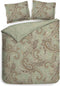 Heckettlane Dekbedovertrek Camille - Bedlinnen met Paisley print - 140x220 - Groen - Dekbedhoes van 100% Katoen-Satijn