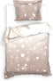 Heckettlane Dekbedovertrek Carlota - Bedlinnen met Natuur print - 240x220 - Grijs - Dekbedhoes van 100% Katoen-Twill