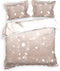 Heckettlane Dekbedovertrek Carlota - Bedlinnen met Natuur print - 140x220 - Grijs - Dekbedhoes van 100% Katoen-Twill