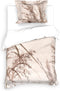 Heckettlane Dekbedovertrek Carlota - Bedlinnen met Natuur print - 240x220 - Grijs - Dekbedhoes van 100% Katoen-Twill