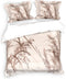 Heckettlane Dekbedovertrek Carlota - Bedlinnen met Natuur print - 140x220 - Grijs - Dekbedhoes van 100% Katoen-Twill