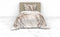 Heckettlane Dekbedovertrek Carlota - Bedlinnen met Natuur print - 140x220 - Grijs - Dekbedhoes van 100% Katoen-Twill