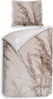 Heckettlane Dekbedovertrek Carlota - Bedlinnen met Natuur print - 260x220 - Grijs - Dekbedhoes van 100% Katoen-Twill