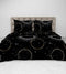 Heckettlane Dekbedovertrek Cayla - Bedlinnen met print - 240x220 - Zwart - Dekbedhoes van 100% Katoen-Flanel