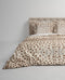 Heckettlane Dekbedovertrek Cesar - Bedlinnen met Patchwork print - 260x220 - Natural - Dekbedhoes van 100% Katoen-Satijn