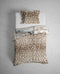 Heckettlane Dekbedovertrek Cesar - Bedlinnen met Patchwork print - 140x220 - Natural - Dekbedhoes van 100% Katoen-Satijn