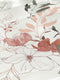 Heckettlane Dekbedovertrek Charlot - Bedlinnen met Bloemen print - 200x220 - Off-White - Dekbedhoes van 100% Katoen-Satijn