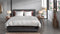 Heckettlane Dekbedovertrek Charlot - Bedlinnen met Bloemen print - 200x220 - Off-White - Dekbedhoes van 100% Katoen-Satijn