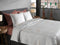 Heckettlane Dekbedovertrek Charlot - Bedlinnen met Bloemen print - 140x220 - Off-White - Dekbedhoes van 100% Katoen-Satijn