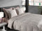 Heckettlane Dekbedovertrek Corallo - Bedlinnen met Koraal print - 140x220 - Natural - Dekbedhoes van 100% Katoen-Satijn