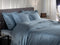 Heckettlane Dekbedovertrek Diamante - Bedlinnen - 140x220 - Blauw - Dekbedhoes van 100% Katoen-Satijn
