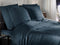Heckettlane Dekbedovertrek Diamante - Bedlinnen - 140x220 - Blauw - Dekbedhoes van 100% Katoen-Satijn