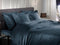 Heckettlane Dekbedovertrek Diamante - Bedlinnen - 140x220 - Blauw - Dekbedhoes van 100% Katoen-Satijn