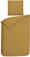 Heckettlane Dekbedovertrek Diamante - Bedlinnen - 140x220 - Goud - Dekbedhoes van 100% Katoen-Satijn