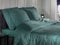Heckettlane Dekbedovertrek Diamante - Bedlinnen - 140x220 - Groen - Dekbedhoes van 100% Katoen-Satijn