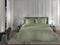 Heckettlane Dekbedovertrek Diamante - Bedlinnen - 140x220 - Groen - Dekbedhoes van 100% Katoen-Satijn