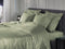 Heckettlane Dekbedovertrek Diamante - Bedlinnen - 140x220 - Groen - Dekbedhoes van 100% Katoen-Satijn