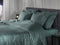 Heckettlane Dekbedovertrek Diamante - Bedlinnen - 140x220 - Groen - Dekbedhoes van 100% Katoen-Satijn