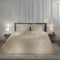 Heckettlane Dekbedovertrek Diamante - Bedlinnen - 140x220 - Natural - Dekbedhoes van 100% Katoen-Satijn