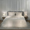 Heckettlane Dekbedovertrek Diamante - Bedlinnen - 140x220 - Off-White - Dekbedhoes van 100% Katoen-Satijn
